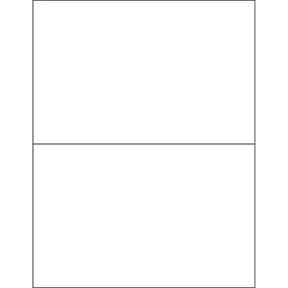 Box Partners Weather-Resistant Laser Labels 8 1/2" x 5 1/2" White 200/Case LL255WR