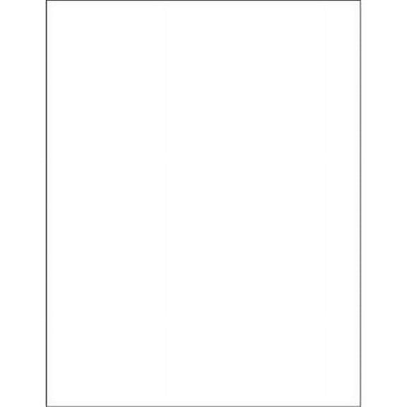 Box Partners  Weather-Resistant Laser Labels - White - 8.5 x 11 in.