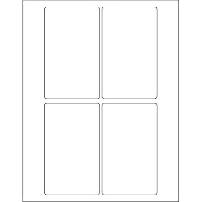 Box Partners White Rectangle Laser Labels Pack of 400
