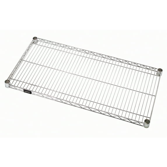 Partners Brand Wire Shelves,60"x24",Chrome,PK2 WS60242PK