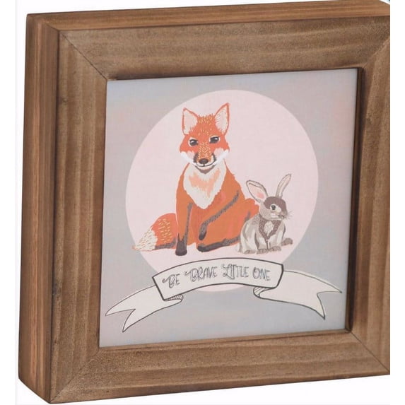 Box Plaque-Kids Collection-Be Brave (7 x 7) (20684-1 20685-2)