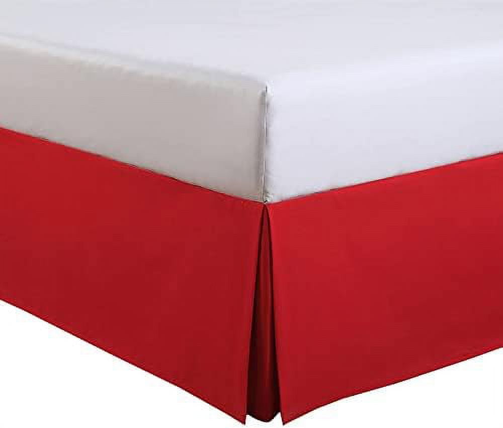 Box Pleated Bed Skirt with 16" Drop100 Pure Cotton 600 Thread Count