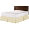 thumbnail image 1 of Box Pleated Split Corner Bed Skirt 21" Inch Drop,800 Thread Count 100% Egyptian Cotton Wrinkle and Fade Resistant Bed Skirt - King Size (78" x 80") Inch Ivory Solid, 1 of 6