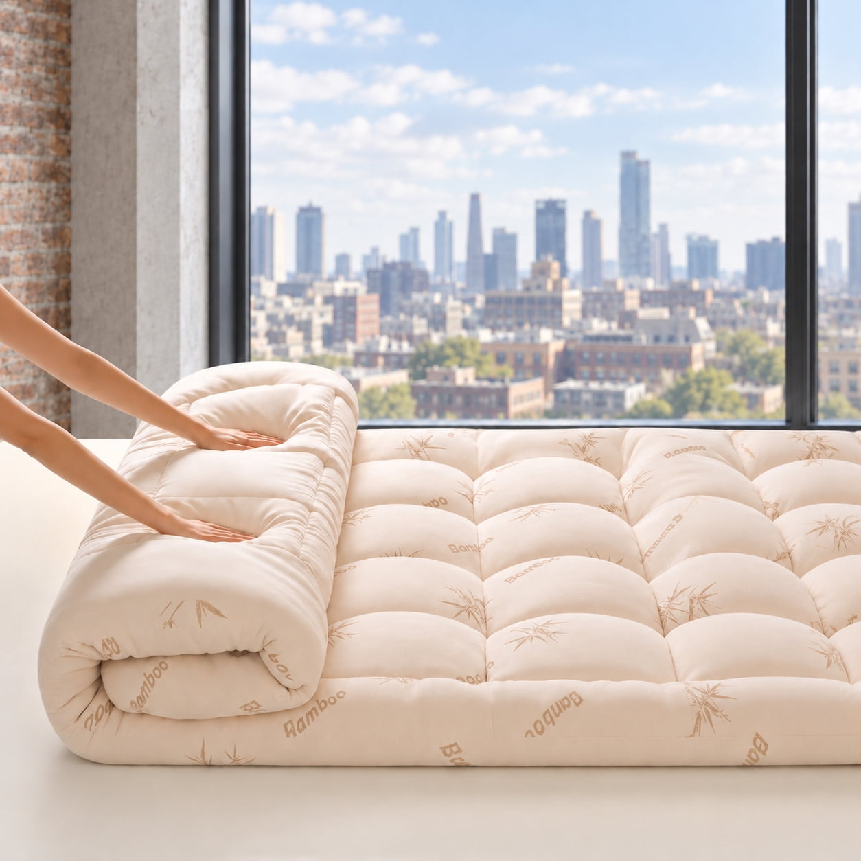 Prisma Soft Machine Box-Quilted Mattress Topper, Deep Pocket Stretch Fit Mattress Pad, Soft ...