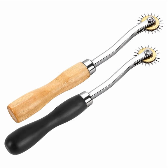 Box Resizer Tool Set for Packaging and Shipping, 2-Piece Kit with Scoring Wheel, Oak Steel Construction