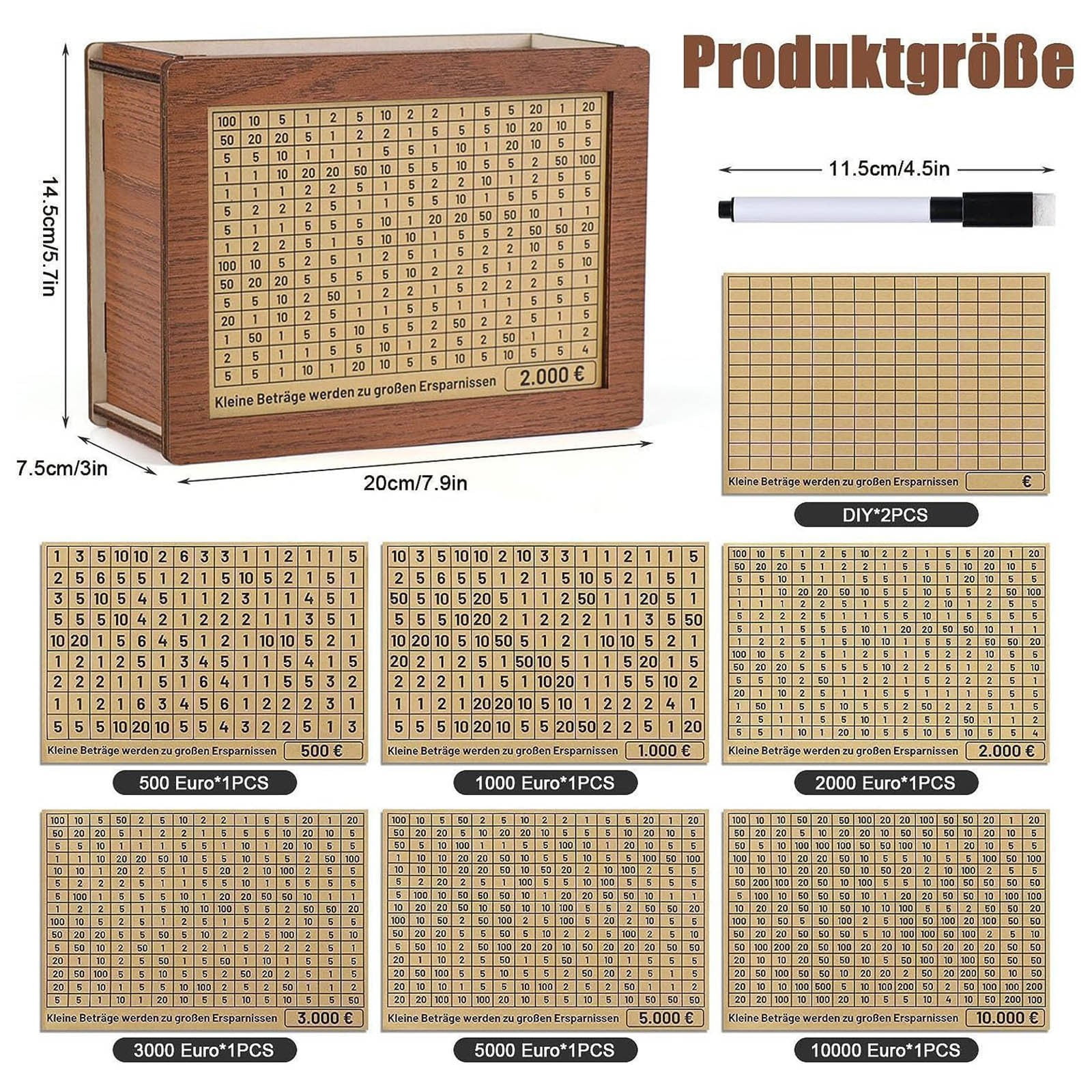 Box Saving Wooden Box Bank For Adults Portable Wooden Savings Box With