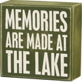 thumbnail image 1 of Primitives by Kathy Box Sign, 4 x 1.75 x 4 inches, Memories Are Made At The Lake, 1 of 2