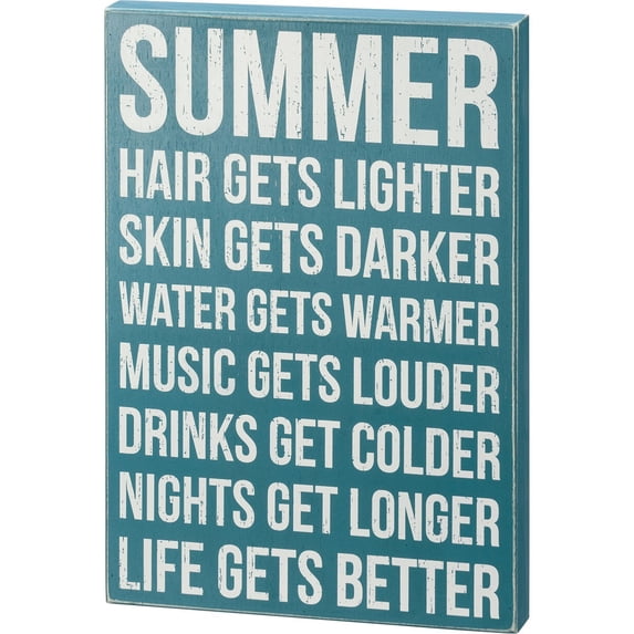 Box Sign - Summer Life Gets Better