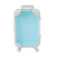 thumbnail image 1 of Box Simulation Trolley Case Makeup Case Mini Suitcase Mini Luggage Empty Lash Containers Makeup Tool Organizer Eyelash Holder Case Suitcases Candy Travel Makeup Stand Plastic - Blue, 1 of 4
