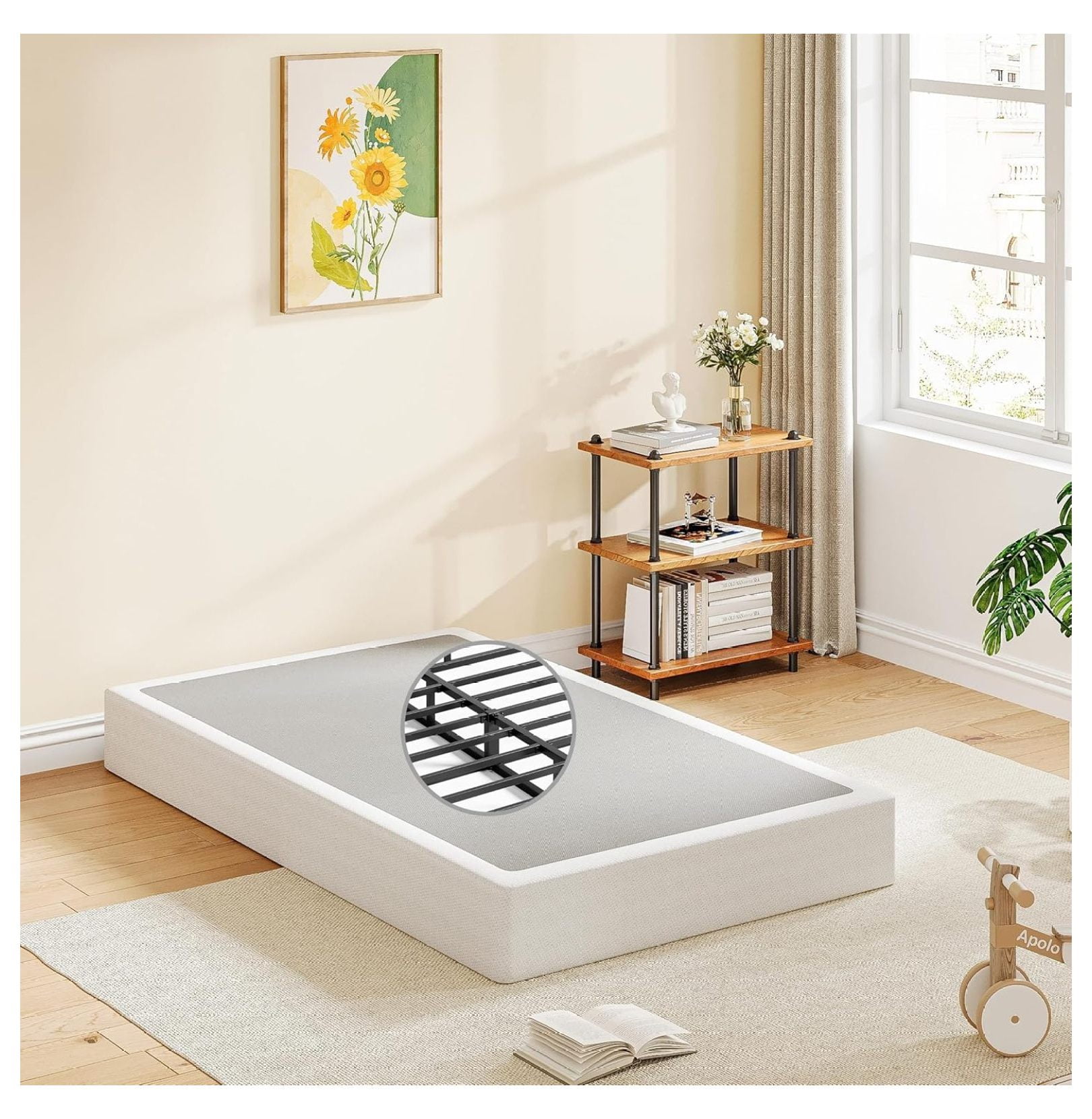 BoxSpring, 9 Inch Metal Box Spring , Mattress Foundation Box Spring