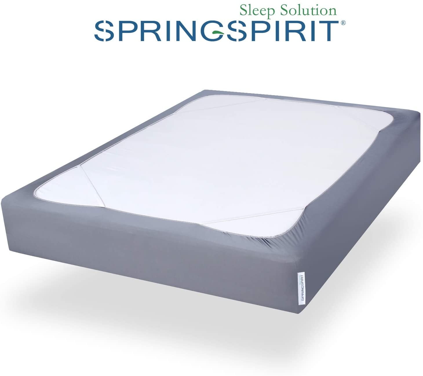 Springspirit Queen Size Box Spring Cover, Fitted Bed Encasement ...