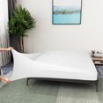 thumbnail image 1 of Box Spring Cover Queen Size, Stretch Knit Bed Skirt Wrap Around 4 Sides, Hide Box Spring for Home Hotel, Fits Standard Low Profile Queen Queen XL Bed, Easy Fit Machine Washable, White, 1 of 6