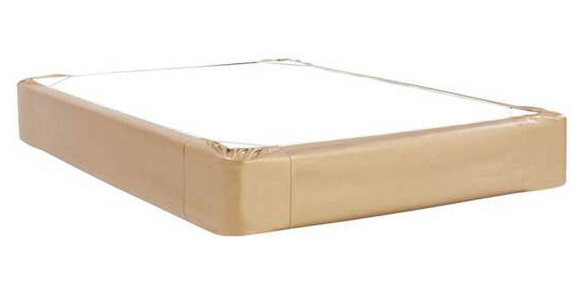Box Spring Cover in Gold (Twin 75 in. L x 38 in. W x 13.5 in. H (5 lbs