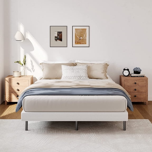 Box Spring King Size,5 Inch Low Metal BoxSpring for King Bed, Heavy Duty Structure, Mattress Foundation, Noise Free, Non-Slip, Easy Assembly