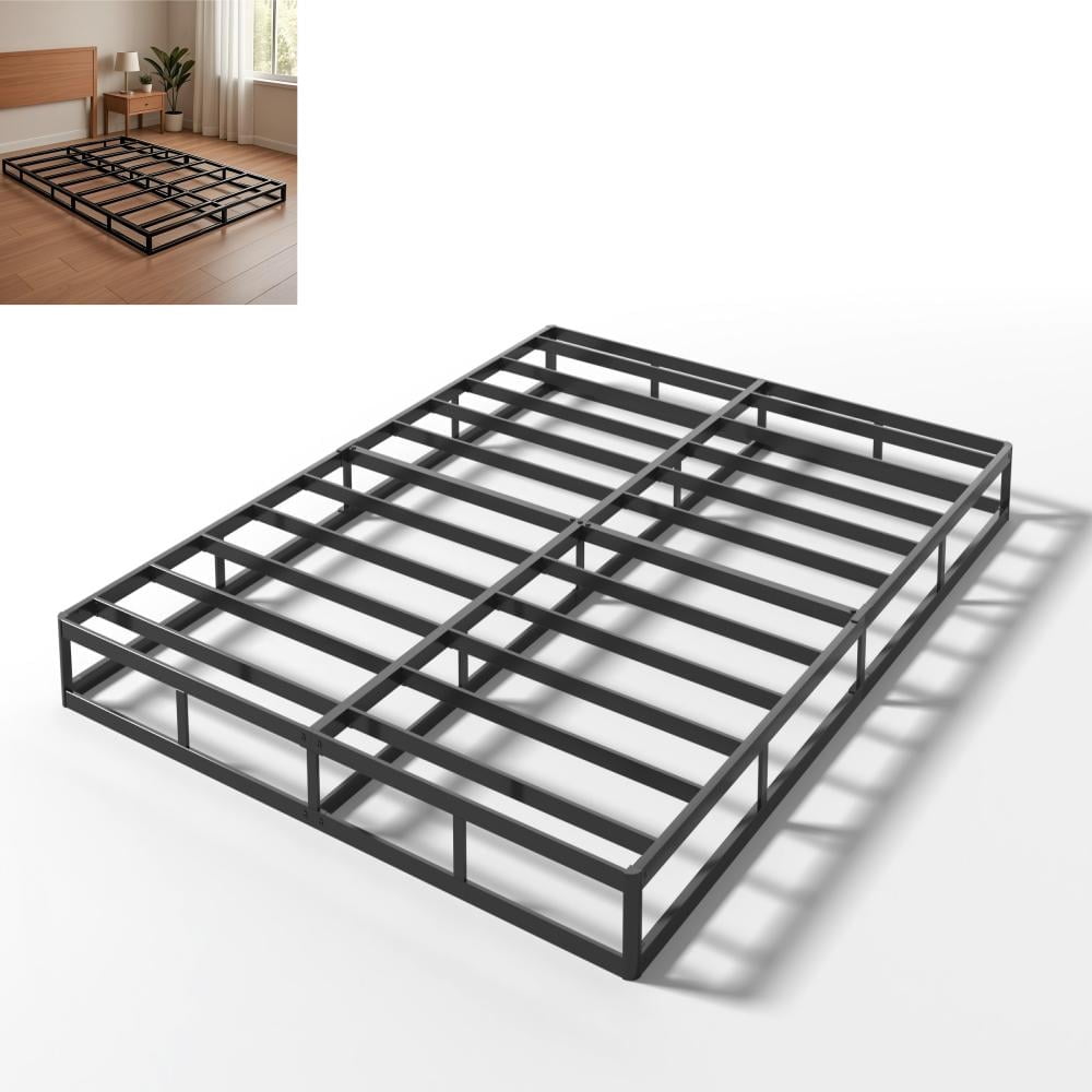Quick Assembly Box Spring Mattress Foundation, Heavy Duty Metal Frame ...
