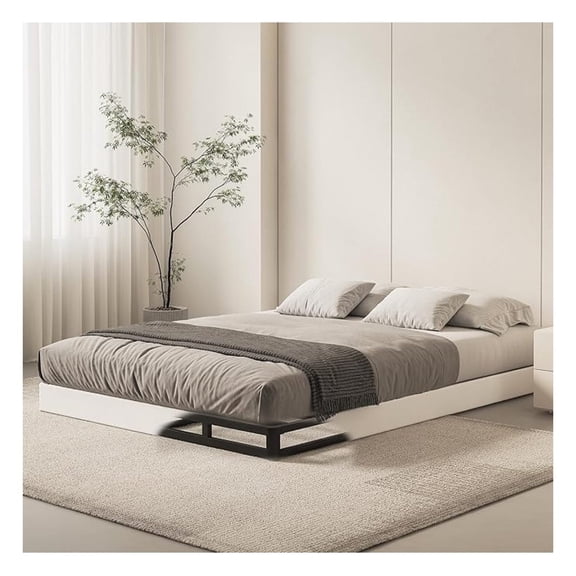 Box Spring Queen Size Bed Base, 5 Inch Low Profile, 3000 LBS Heavy Duty Metal Mattress Foundation with Fabric Cover, Easy Assembly, Quiet Noise Free, Non Slip