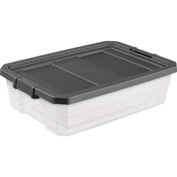 XingBack Stacker Modular Storage Box 14743V06 - Stackable Clear - 40 Qt