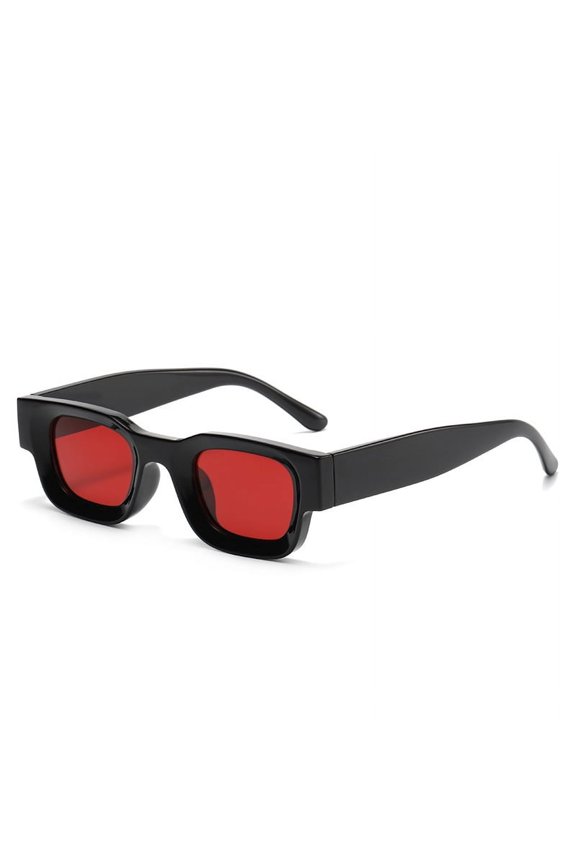 Box Sunglasses Hip Hop Punk Kuzma Polarized Sunglasses Foreign Trade Polarized Sunglasses-Black frame ocean red-Polarized C13