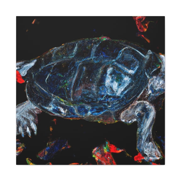 Box Turtle Abstracted - Canvas