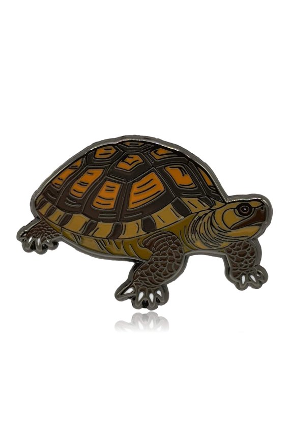 Box Turtle Enamel Pin | Clayton Jewelry Labs