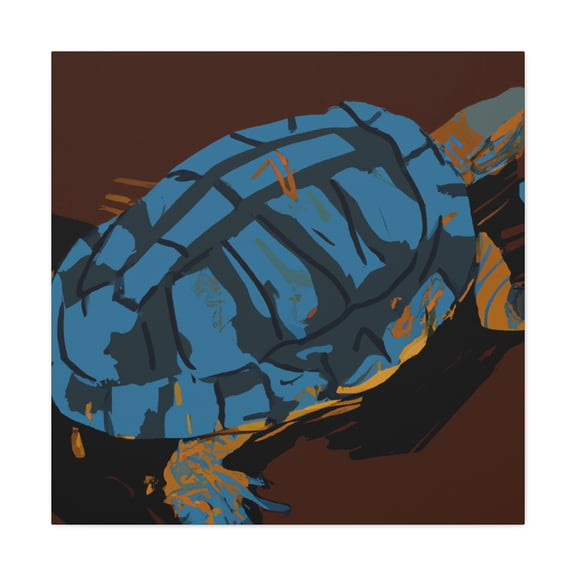 "Box Turtle Minimalism" - Canvas