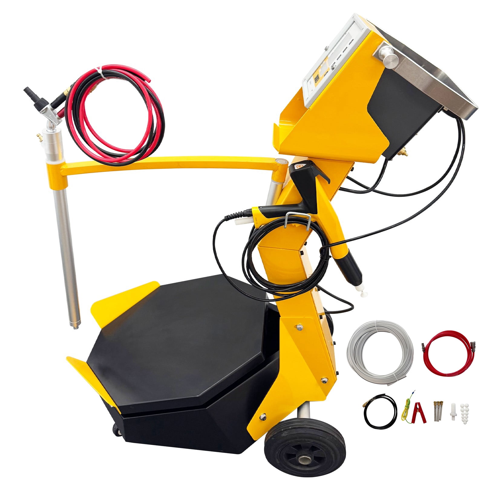 Box Vibratory Feeding Electrostatic Powder Coating Machine Spray Gun ...