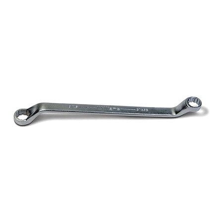 5/8" x 3/4" Double Head 60 Offset Box End Wrench - 12 Point SUPERTORQUE Box Ends. Satin Chrome Finish. Williams USA # JHW8729