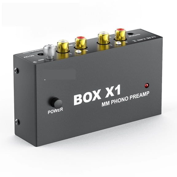 Box X1 Phono Preamp For Turntable Phonograph Preamplifier Mini Stereo HiFi With Headphone Amplifier