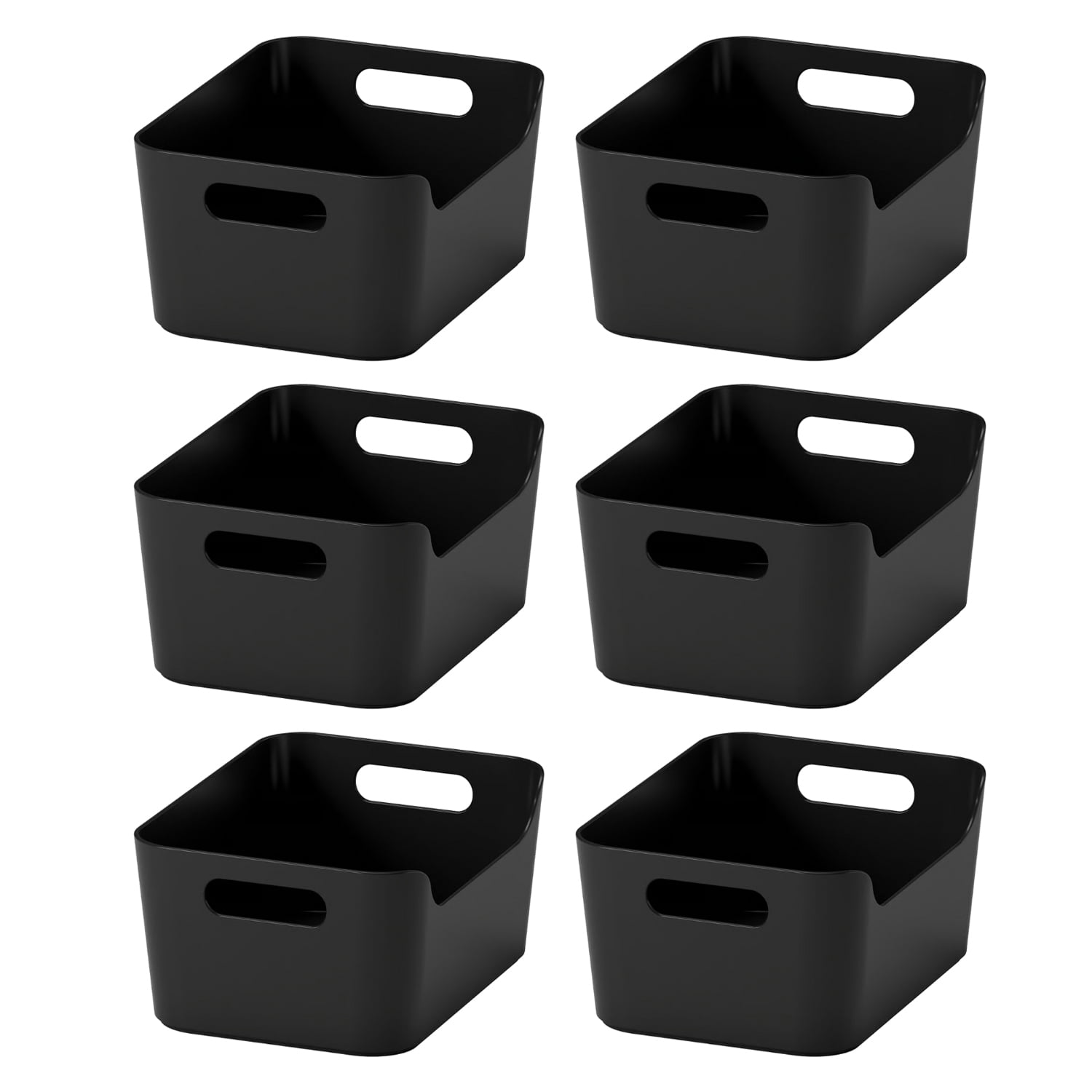 Box, anthracite, 6 pcs,9 ½x6 ¾ inch Open Storage Box, Easy to Carry and ...
