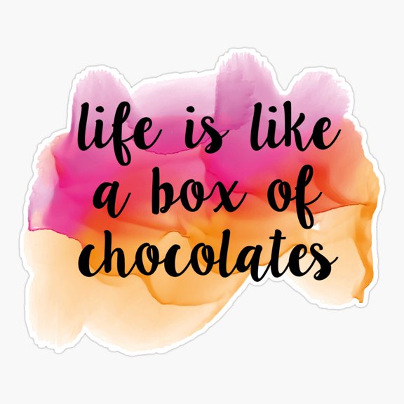Box ochocolates Sticker