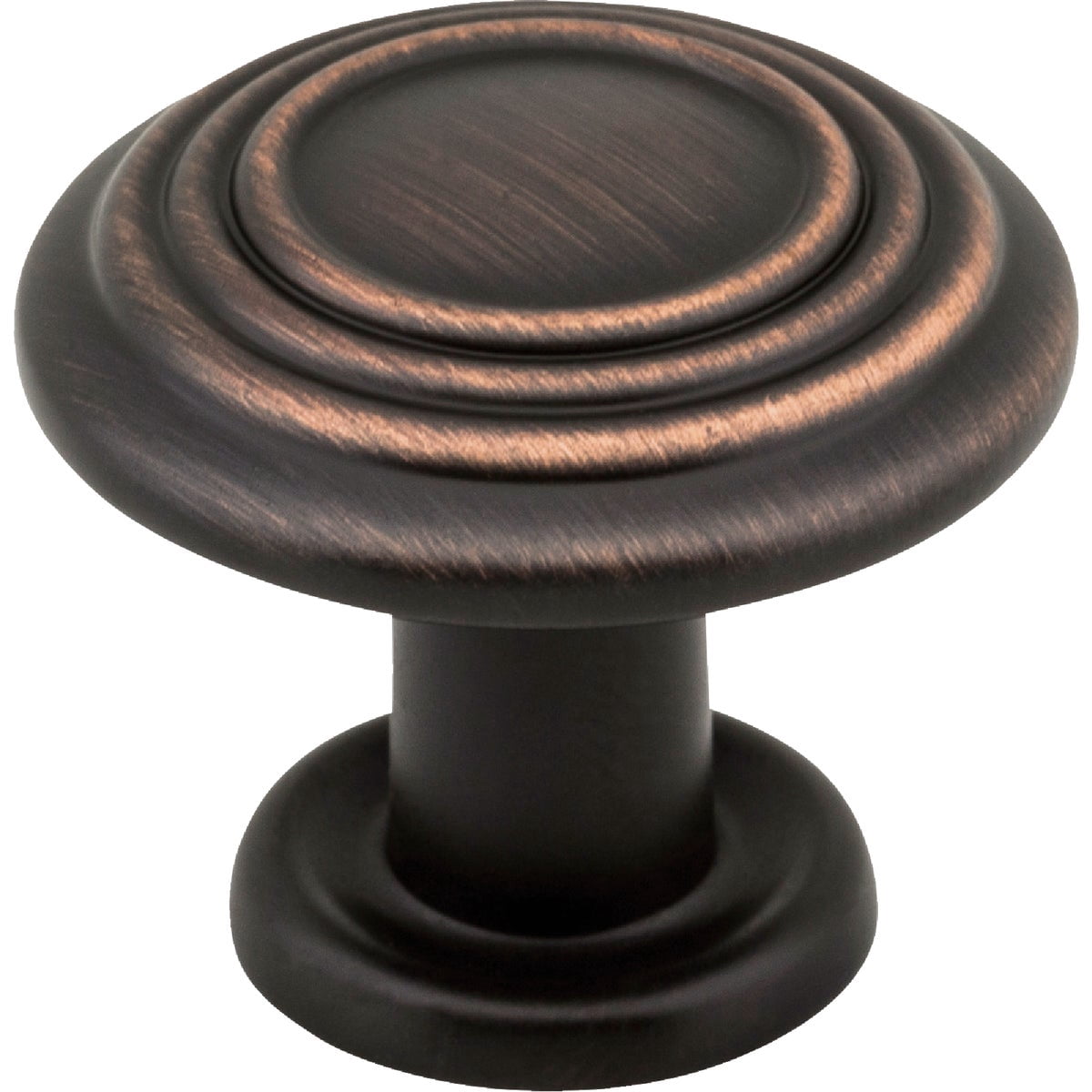 10-pack Hardware Resources Spiral Cabinet Knob - Brushed Copper Metal - 10 Pack, 1-1/4 In — Home & Garage Storage, Stackable Design