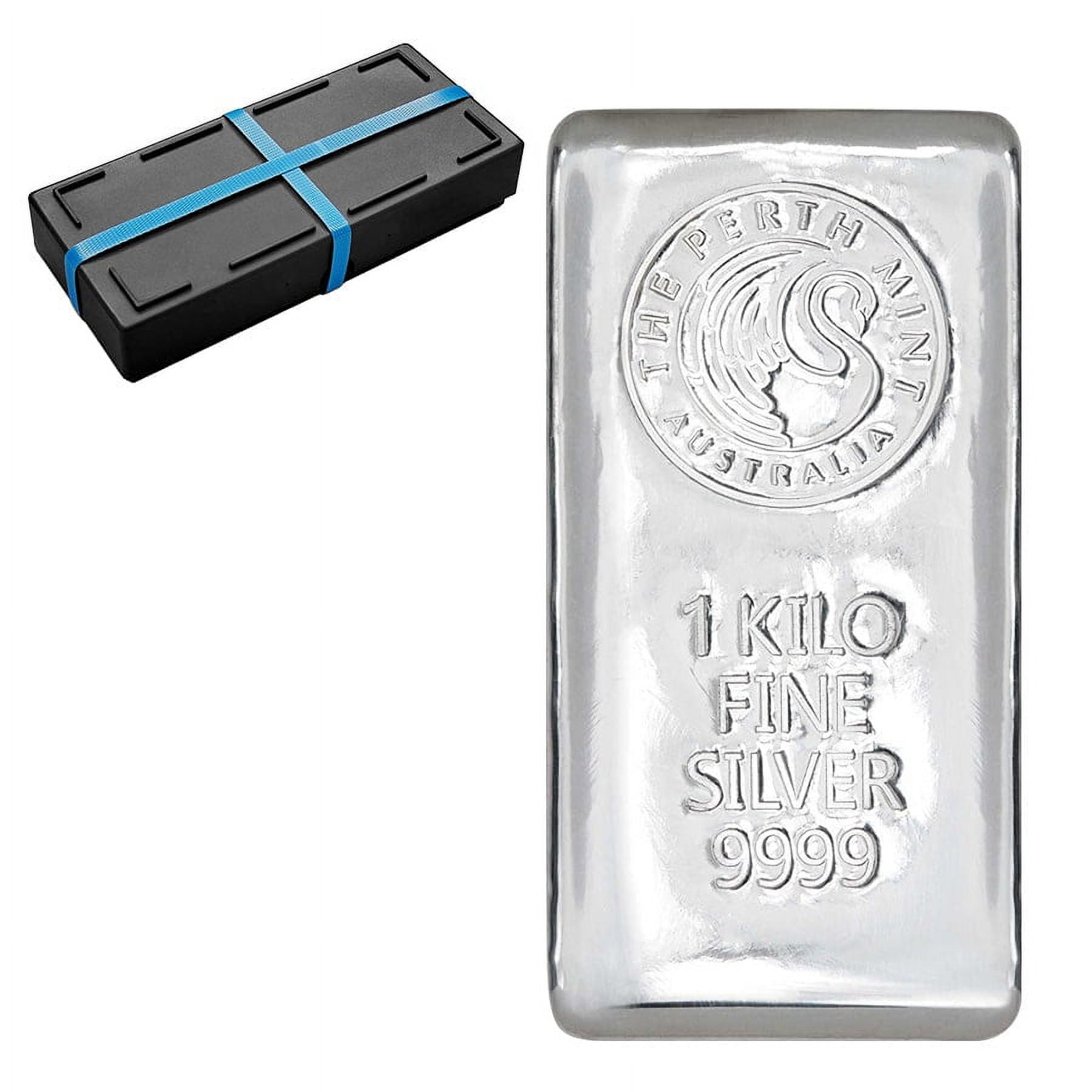 Box of 10 - 1 Kilo Perth Mint Silver Bar .9999 Fine - Walmart.com