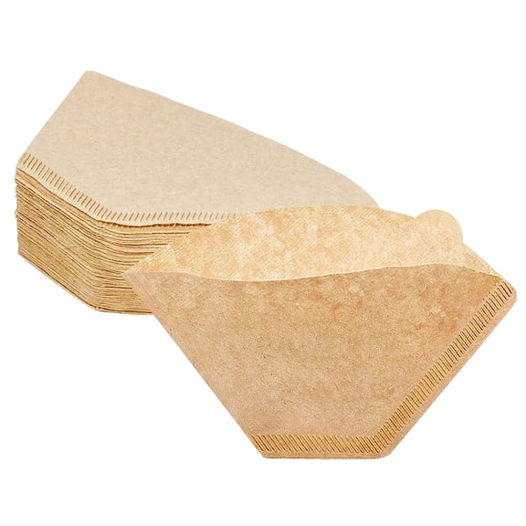 Box of 100 Coffee Machine Filters for 2-4 Servings, Premium Handcrafted Drip Coffee Maker Paper