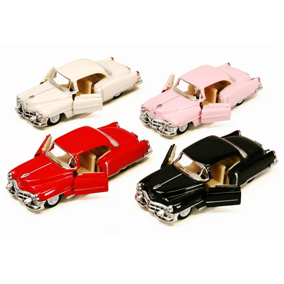 Box of  12 1953 Cadillac Series 62 Hardtop Assortment - Kinsmart 5339D - 1/43 Scale Diecast Cars