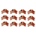thumbnail image 1 of Box of 12 Albanian & US Crossed Flag Lapel Pins, Albania & American Double Friendship Pin Badge, 1 of 4