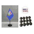 thumbnail image 1 of Box of 12 Alberta 4"x6" Miniature Desk & Table Flags Includes 12 Flag Stands & 12 Canada Albertan Small Mini Stick Flags, 1 of 1