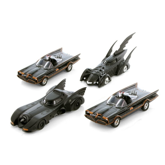 Box of 12 Classic Batmobile Assortment, Black - Jada Toys 35758DPA1 - 1/32 Scale Diecast Model Cars