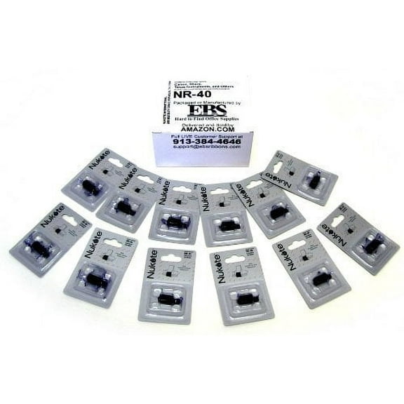 Box of 12 **FRESH** Nukote Universal Calculator NR-40 Calculator/Cash Register Ink Roller for Sharp-Victor-Canon-Adler-Royal-Casio