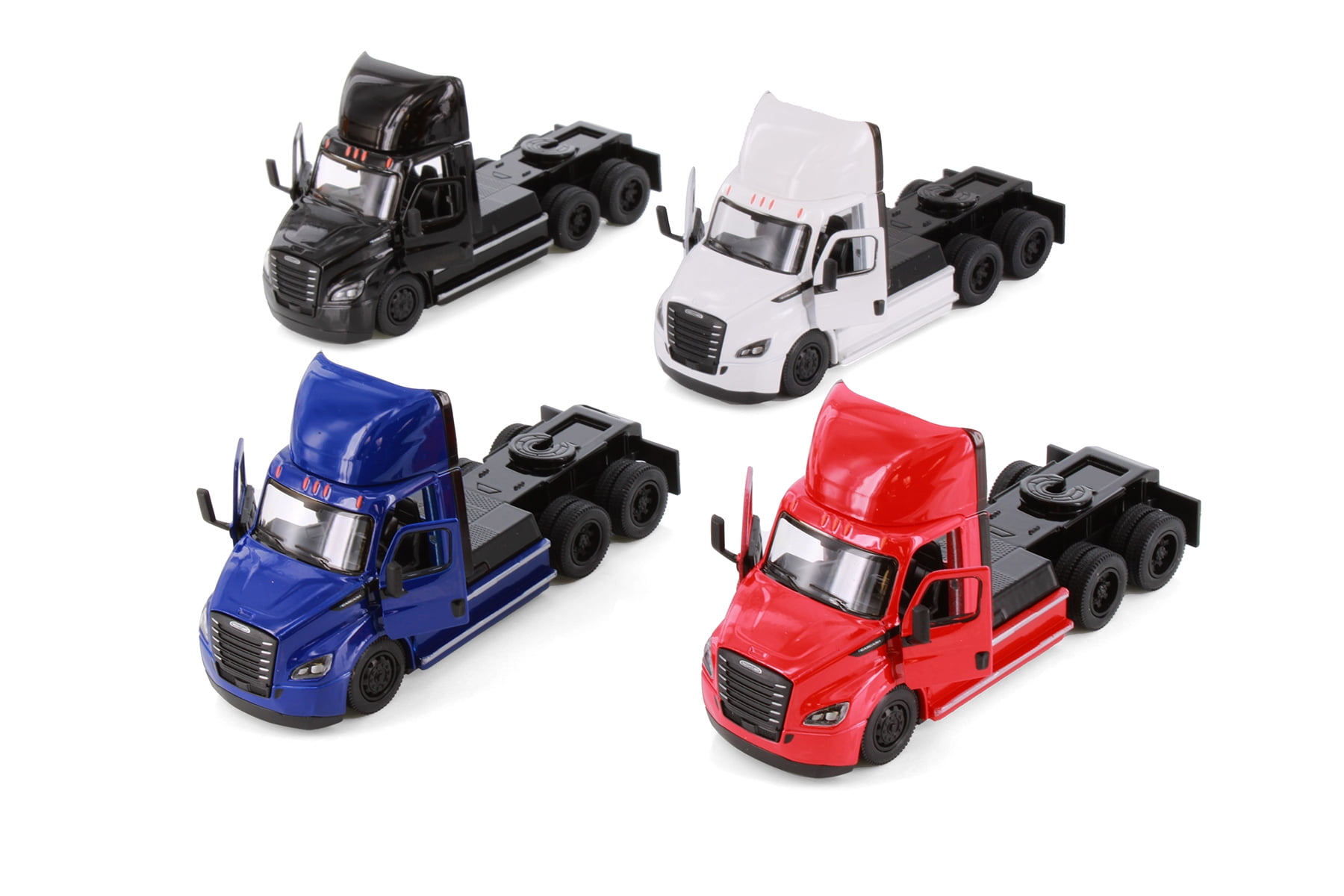 Box of 12 Freightliner eCascadia, Assortment - Kinsmart 5466D - 1