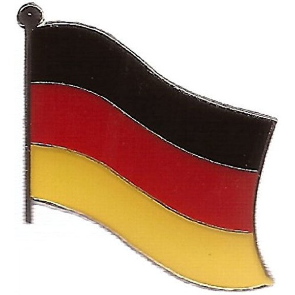 Box of 12 Germany Single Flag Lapel Pins, German Single Flag Pin Badges