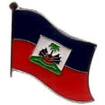 thumbnail image 1 of Box of 12 Haiti Single Flag Lapel Pins, Haitian Single Flag Pin Badges, 1 of 1