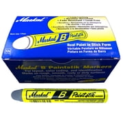 Box of 12 Markal B Gray Tire Chalk Paint Sticks Crayon Surface Marker Graffiti