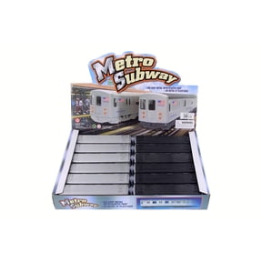 Box of 12 New York City Metro Subway, Gray - Showcasts 2233DNY - 7" Scale Diecast Model Trains