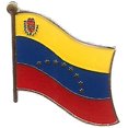 thumbnail image 1 of Box of 12 Venezuela Single Flag Lapel Pins, Venezuelan Single Flag Pin Badges, 1 of 1