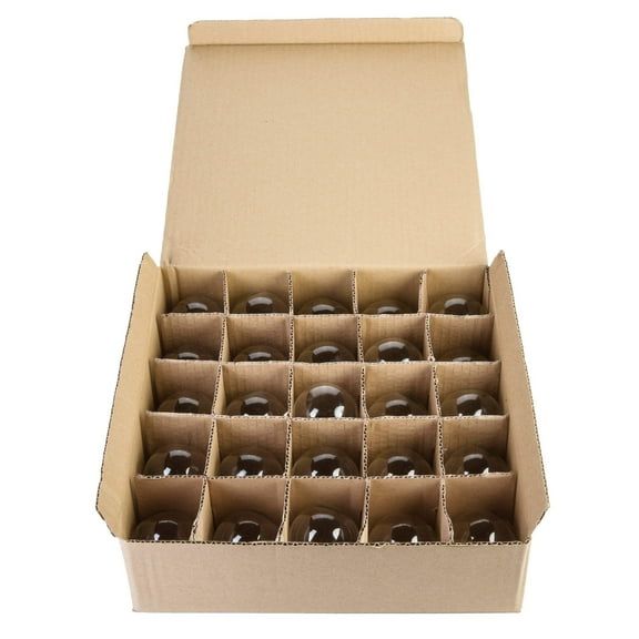 (Box of 25) G40 Clear 1.6 Inch 5 Watt C7 E12 Base Replacement Bulbs