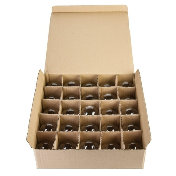 (Box of 25) G40 Clear 1.6 Inch 5 Watt C7 E12 Base Replacement Bulbs