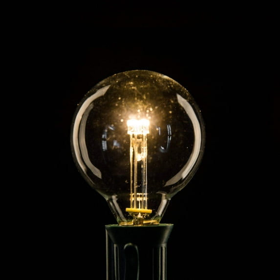 (Box of 25) G40 LED Clear C7 (E12) Base Light Bulbs