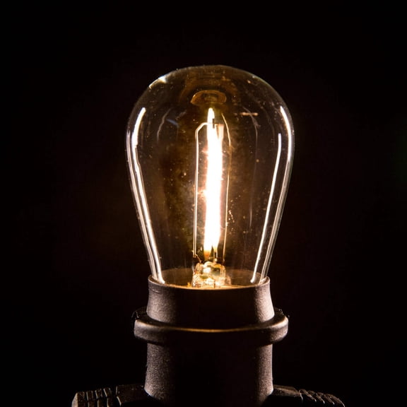 (Box of 25) S14 LED Filament Clear E26 Base Light Bulbs