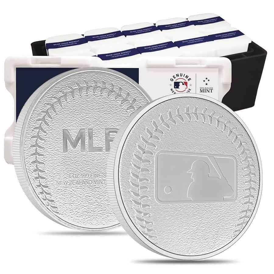 Box of 250 2024 New Zealand 1 oz Major League Baseball (MLB) Silver