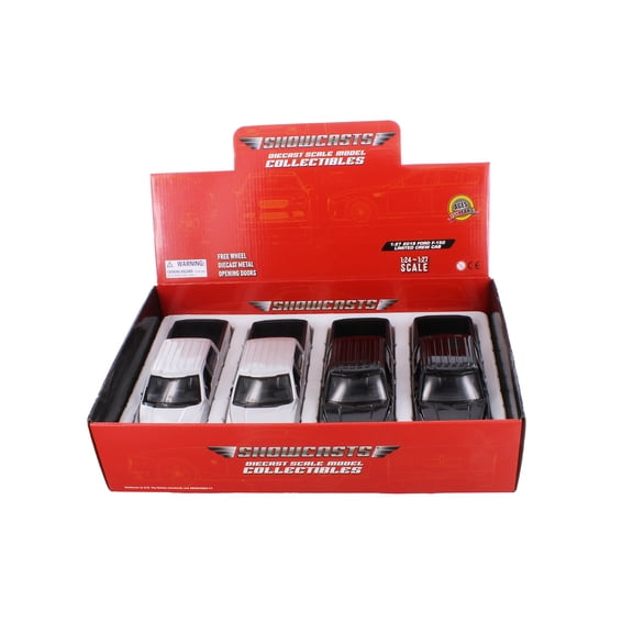 Box of 4 2019 Ford F-150 Limited Crew Cab Pickup Truck, ASSTD - Showcasts 71364D - 1/27 Scale Diecast Model Cars